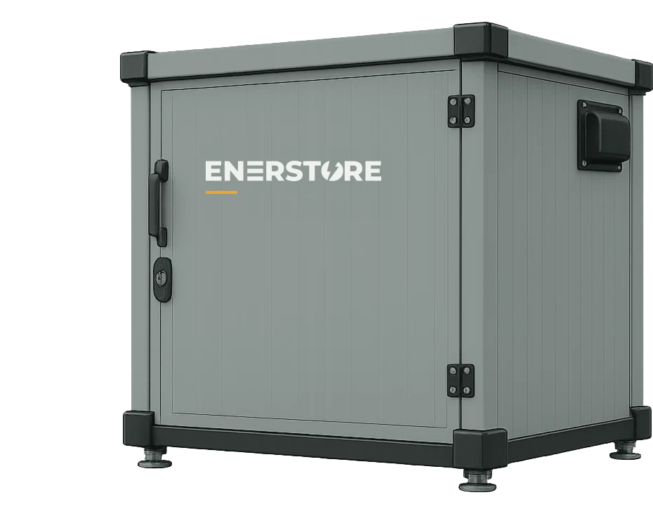 ENERSTORE S-1200 — zewnętrzna szafa na magazyn energii, widok z przodu